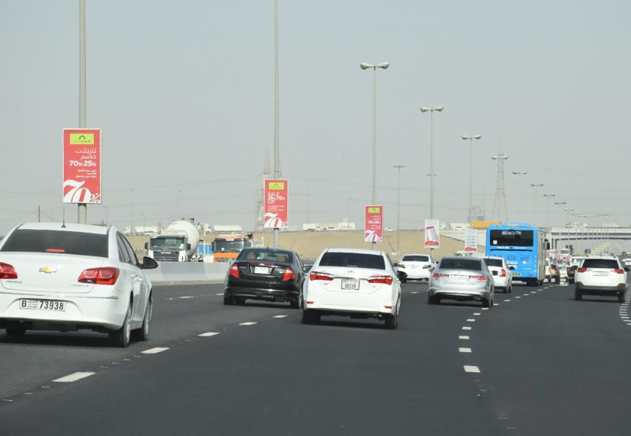 Sharjah Airport Rd Area Back-Lit Lamppost