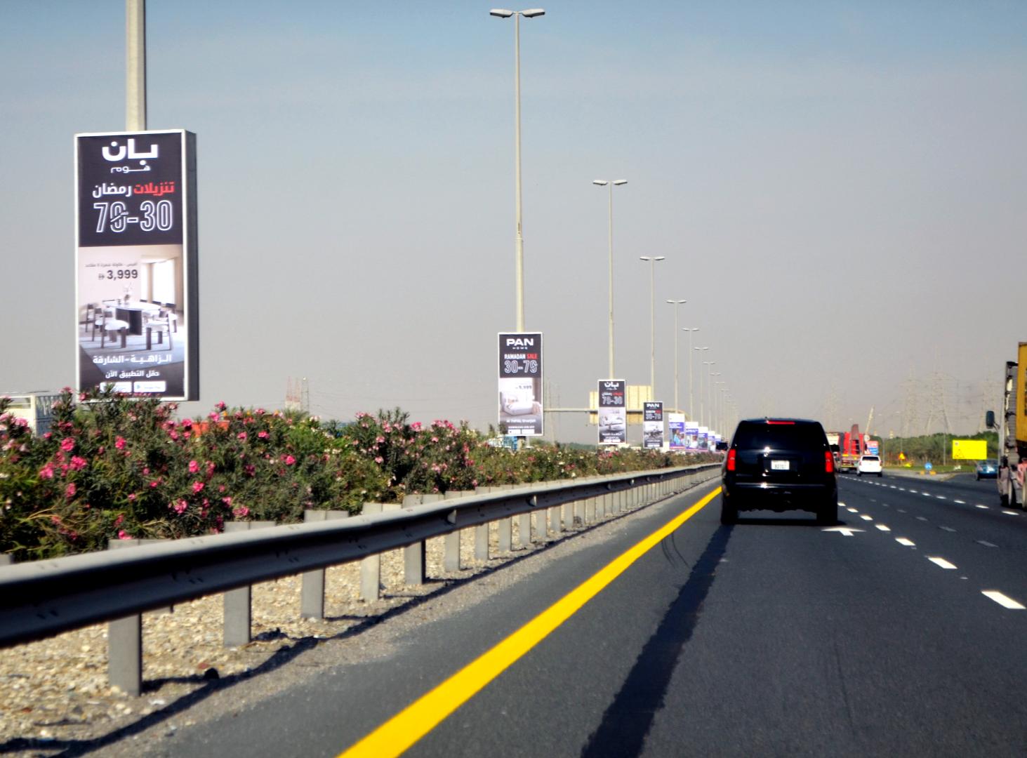 Emirates Rd Rahmania Entrance Area Back-Lit Lamppost