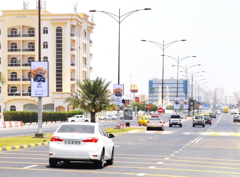 Khorfkkan Main Rd Area Opp Mac & Subway Back-Lit Lamppost