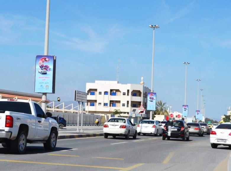 Kalba Entrance Area Back-Lit Lamppost